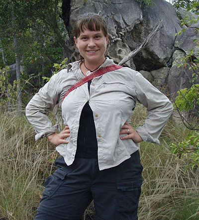 Dr. Corrie Moreau on Magnetic Island, Queensland, Australia. Photo by J. Moreau.
