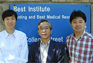 Ghrelin team: Drs. Kojima, Kangawa, and Hosoda.